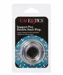 Clear Support Plus Double Stack Cock Ring By Cal Exotics