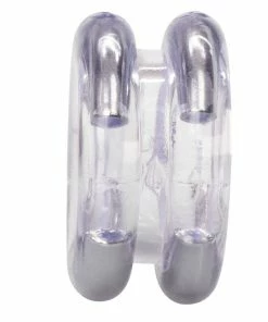 Clear Support Plus Double Stack Cock Ring By Cal Exotics
