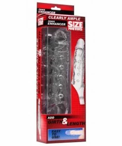 Size Matters Clearly Ample Penis Extension Sleeve 6.5 Inch Cock Sheath Sheaths & Sleeves