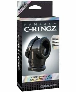 Pipedream Products Cock Pipe Penis Ring & Ball Stretcher Black Sleeve By Fantasy C-Ringz Cock Rings 15 Pipedream Products Cock Pipe Penis Ring & Ball Stretcher Black Sleeve By Fantasy C-Ringz Cock Rings