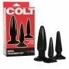 Colt Anal Trainer Kit | Set Of 3 Black Butt Plugs For Men Anal Sex Toys