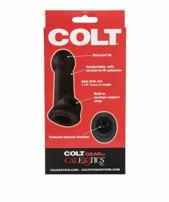 Sheaths & Sleeves Colt Slugger Penis Extension Sleeve PureSkin Thin Black 6 Inch Cock Sheath