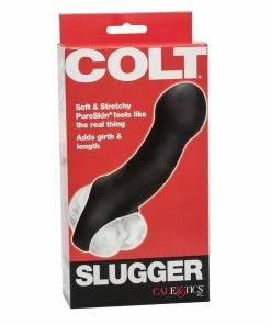 Sheaths & Sleeves Colt Slugger Penis Extension Sleeve PureSkin Thin Black 6 Inch Cock Sheath