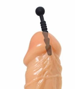 Master Series Urethral Sounds & Penis Plugs Dark Rods 3 Piece Black Silicone Penis Plug Set