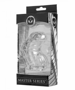 Master Series Detained 4 Inch Clear Soft Body Chastity Cage Male Chastity And Cock Cages