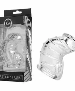Master Series Detained 4 Inch Clear Soft Body Chastity Cage Male Chastity And Cock Cages