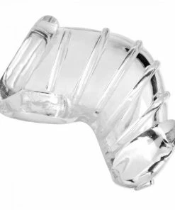 Master Series Detained 4 Inch Clear Soft Body Chastity Cage Male Chastity And Cock Cages