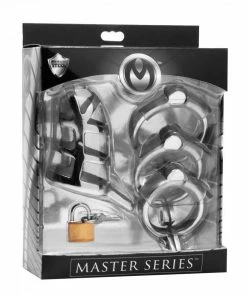 Master Series Detained Locking 3 Inch Stainless Steel Chastity Cage Male Chastity And Cock Cages 9 Master Series Detained Locking 3 Inch Stainless Steel Chastity Cage Male Chastity And Cock Cages