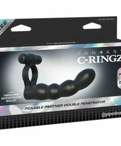Pipedream Products Double Penetration Vibrating Cock Ring By Fantasy C-Ringz