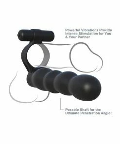 Pipedream Products Double Penetration Vibrating Cock Ring By Fantasy C-Ringz