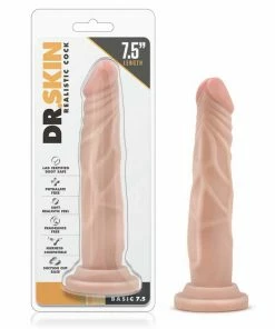 Dr. Skin Basic 7.5 Inch Realistic Beige Anal Dildo By Blush Novelties Anal Sex Toys