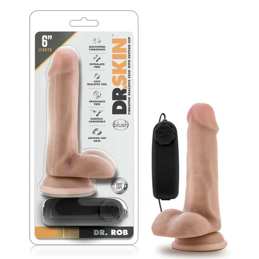 Anal Sex Toys Dr. Skin Realistic 6 Inch Dr. Rob Vibrating Suction Anal Dildo With Balls By Blush Novelties 3 Anal Sex Toys Dr. Skin Realistic 6 Inch Dr. Rob Vibrating Suction Anal Dildo With Balls By Blush Novelties