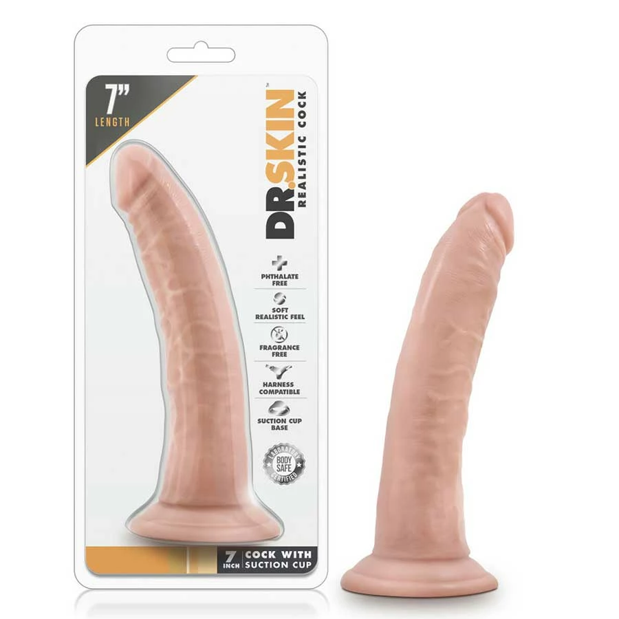 Dr. Skin White Thin 7 Inch Suction Cup Anal Dildo By Blush Novelties Anal Sex Toys 3 Dr. Skin White Thin 7 Inch Suction Cup Anal Dildo By Blush Novelties Anal Sex Toys