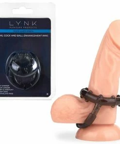 Lynk Pleasure Products Cock Rings Dual Cock And Ball Enhancement Ring By Lynk Pleasure