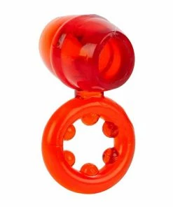 Cock Rings Dual Support Magnum Cock And Ball Ring By Cal Exotics | Red