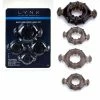 Lynk Pleasure Products Easy Grip Cock Ring Set With Pull Tabs, Smoke By Lynk Pleasure Cock Rings