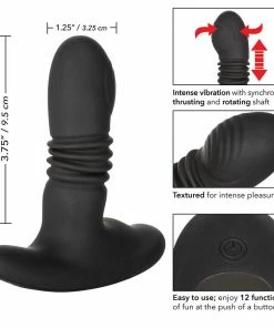 Cal Exotics Eclipse Thrusting Rotator Prostate Probe | Vibrating Anal Massager Prostate Massagers