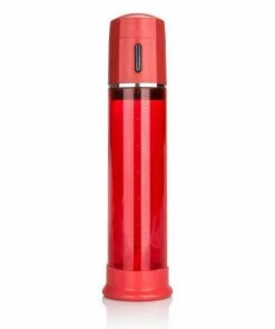 Cal Exotics Penis Pumps Electric Red 8.25 Inch Advanced Fireman's Penis Pump And Cock Enhancer