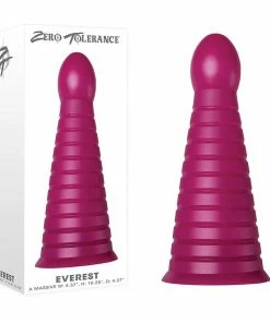 Everest 10 Inch Oversized Purple Butt Plug By Zero Tolerance Anal Sex Toys