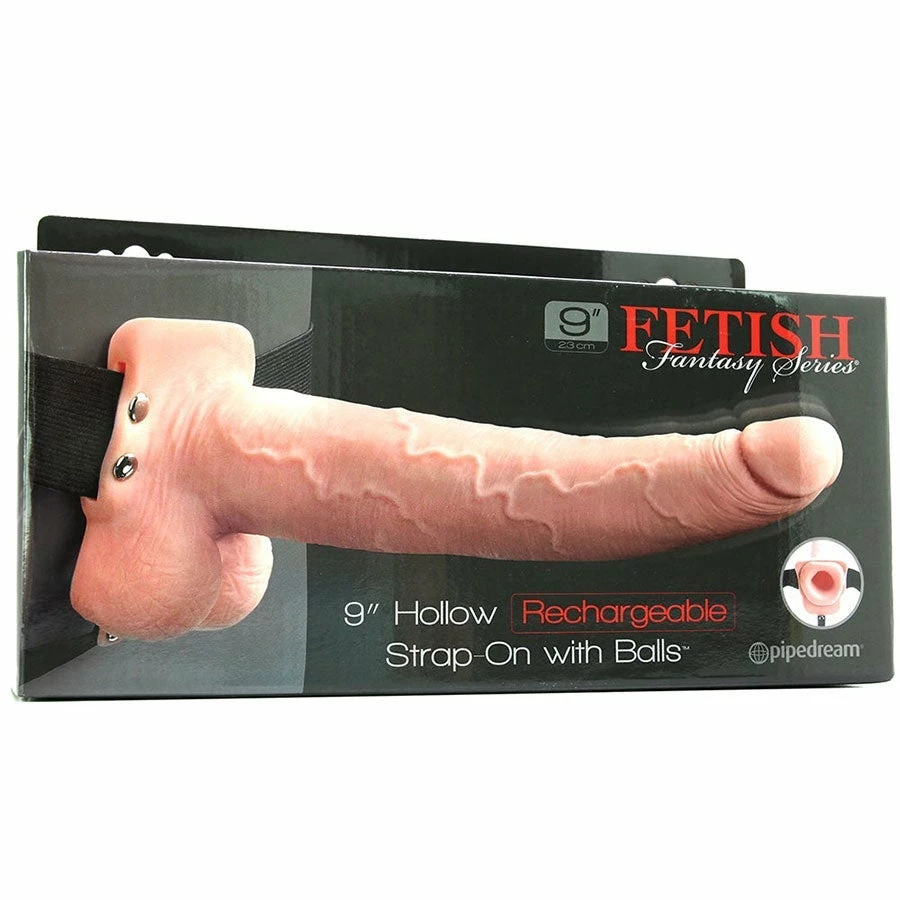 Pipedream Products Fetish Fantasy Hollow Vibrating Rechargeable Strap-On Dildo With Balls And Harness Sheaths & Sleeves 8 Pipedream Products Fetish Fantasy Hollow Vibrating Rechargeable Strap-On Dildo With Balls And Harness Sheaths & Sleeves