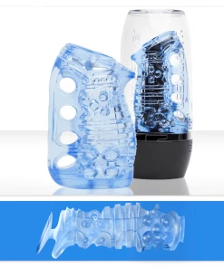 Fleshlight Fleshskins Blue Ice Soft Stroker Sleeve For Men Male Masturbators & Strokers