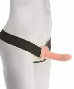 Adam & Eve Sheaths & Sleeves Flexskin Hollow Strap On Penis Extension Sleeve (6.5 Inch) By Adams