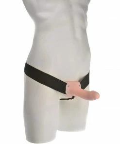 Adam & Eve Sheaths & Sleeves Flexskin Hollow Strap On Penis Extension Sleeve (6.5 Inch) By Adams