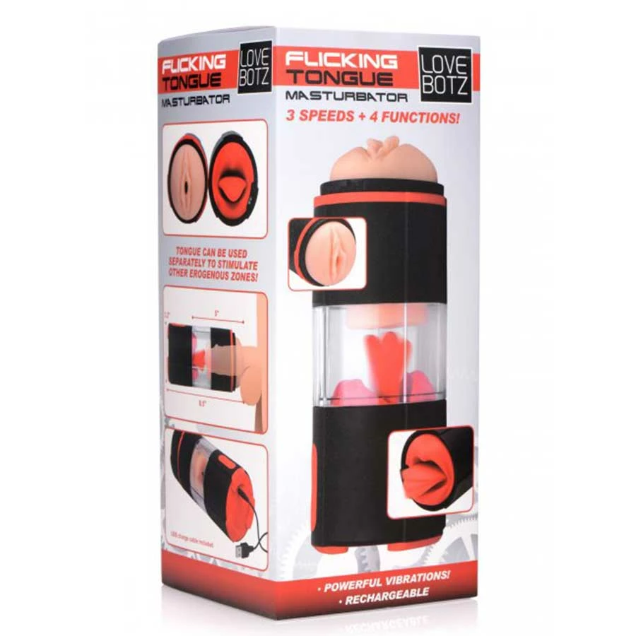 SexFlesh Male Masturbators & Strokers Flicking Tongue Oral Sex Masturbator & Multispeed Vibrator By LoveBotz 11 SexFlesh Male Masturbators & Strokers Flicking Tongue Oral Sex Masturbator & Multispeed Vibrator By LoveBotz