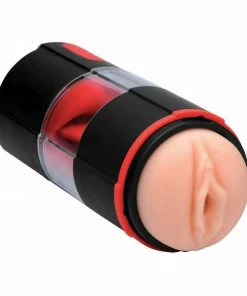 SexFlesh Male Masturbators & Strokers Flicking Tongue Oral Sex Masturbator & Multispeed Vibrator By LoveBotz