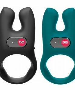 Cock Rings Fun Factory NOS Rechargeable Waterproof Vibrating Silicone Cock Ring