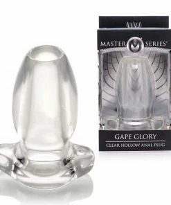 Gape Glory Clear Hollow Butt Plug | 3.9 Inch Tunnel Probe By Master Series Anal Sex Toys