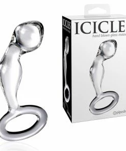 Pipedream Products Glass Prostate Massager Icicles No. 46 Anal Stimulator For Men