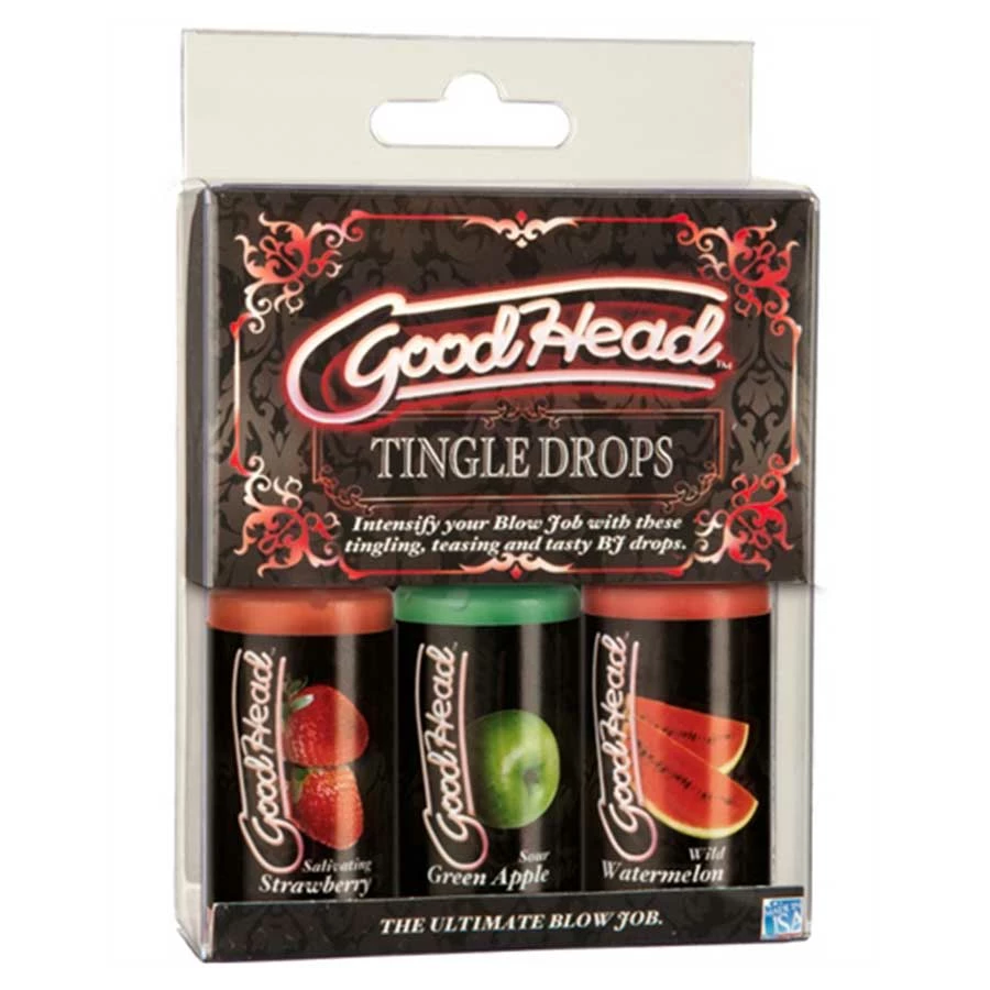 Deep Throat Spray & Gels Good Head Blow Job Tingle Drops 3 Pack Set By Doc Johnson 6 Deep Throat Spray & Gels Good Head Blow Job Tingle Drops 3 Pack Set By Doc Johnson