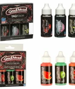 Deep Throat Spray & Gels Good Head Blow Job Tingle Drops 3 Pack Set By Doc Johnson