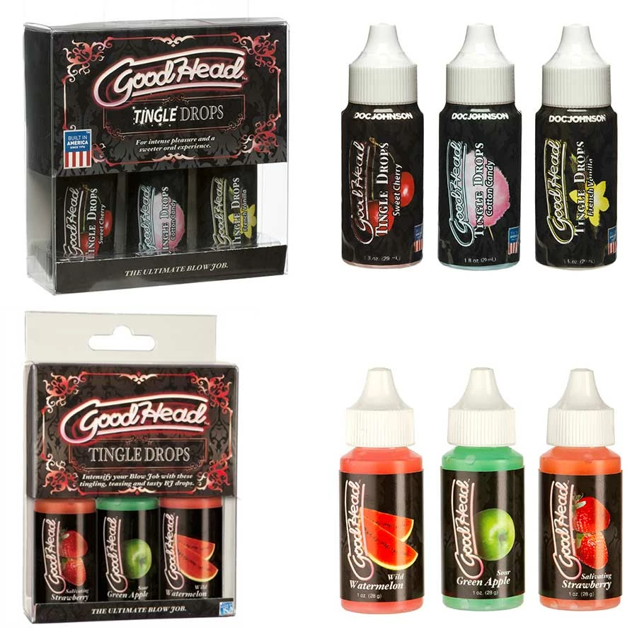 Deep Throat Spray & Gels Good Head Blow Job Tingle Drops 3 Pack Set By Doc Johnson 2 Deep Throat Spray & Gels Good Head Blow Job Tingle Drops 3 Pack Set By Doc Johnson