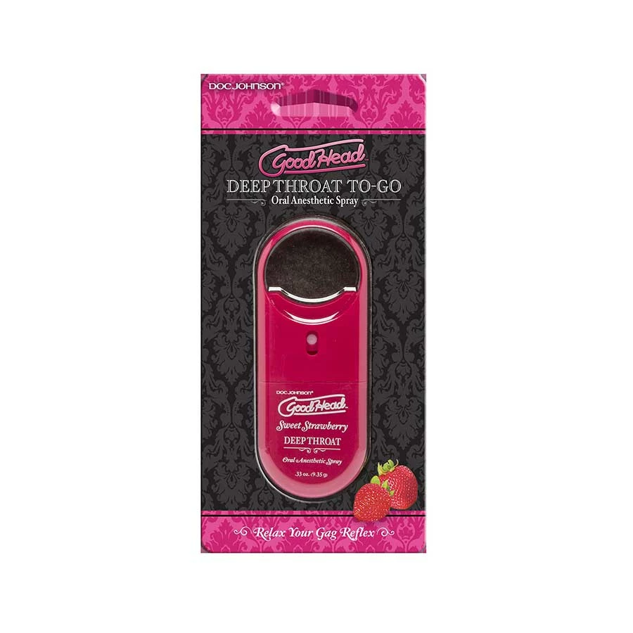 Doc Johnson Good Head TO-GO Deep Throat Flavored Oral Sex Numbing Spray | .33 Oz Deep Throat Spray & Gels 13 Doc Johnson Good Head TO-GO Deep Throat Flavored Oral Sex Numbing Spray | .33 Oz Deep Throat Spray & Gels