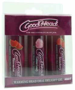 Good Head Warming Head Flavored Oral Sex Delight Gel By Doc Johnson | 3 Pack 10 Good Head Warming Head Flavored Oral Sex Delight Gel By Doc Johnson | 3 Pack