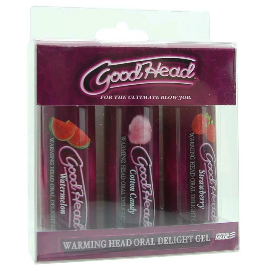 Good Head Warming Head Flavored Oral Sex Delight Gel By Doc Johnson | 3 Pack 6 Good Head Warming Head Flavored Oral Sex Delight Gel By Doc Johnson | 3 Pack