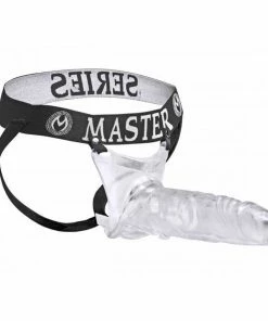 Master Series Sheaths & Sleeves Grand Mamba XL 8 Inch Hollow Strap On Penis Extension Jock