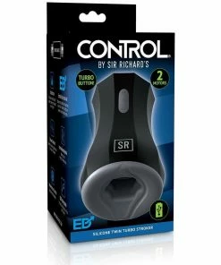 Optimale Handheld Silicone Twin Turbo Vibrating And Heating Male Masturbator By Sir Richard's Male Masturbators & Strokers