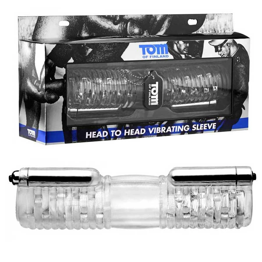 Head To Head Vibrating Masturbation Sleeve For 2 Dicks By Tom Of Finland 3 Head To Head Vibrating Masturbation Sleeve For 2 Dicks By Tom Of Finland