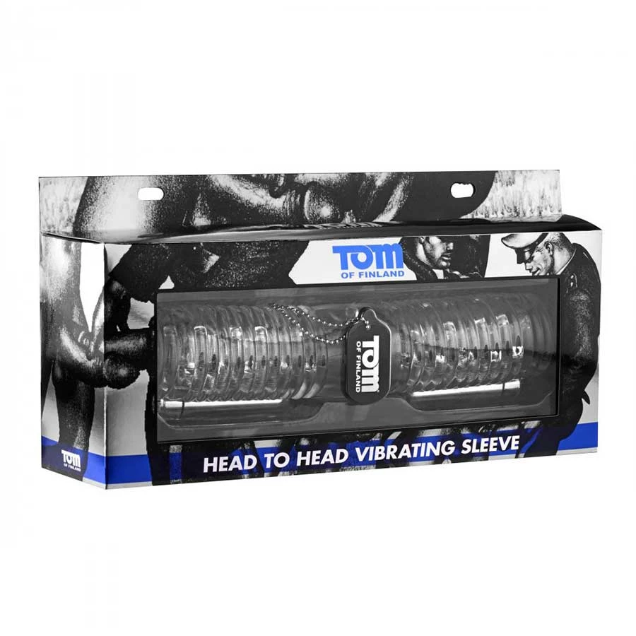 Head To Head Vibrating Masturbation Sleeve For 2 Dicks By Tom Of Finland 7 Head To Head Vibrating Masturbation Sleeve For 2 Dicks By Tom Of Finland