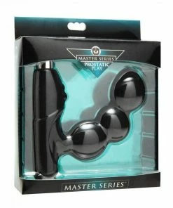 Master Series Prostate Massagers Hero Black Vibrating Silicone Prostate Massager & Perineum Tickler
