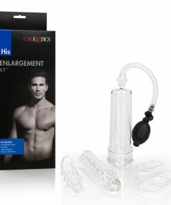 Cal Exotics Penis Pumps His Penis Enlargement Kit W/ Penis Pump, Sleeves, & Rings