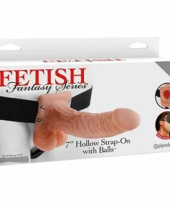 Fetish Fantasy Hollow Penis Extension Sleeve 7 Inch Tan Strap On Cock Sheath