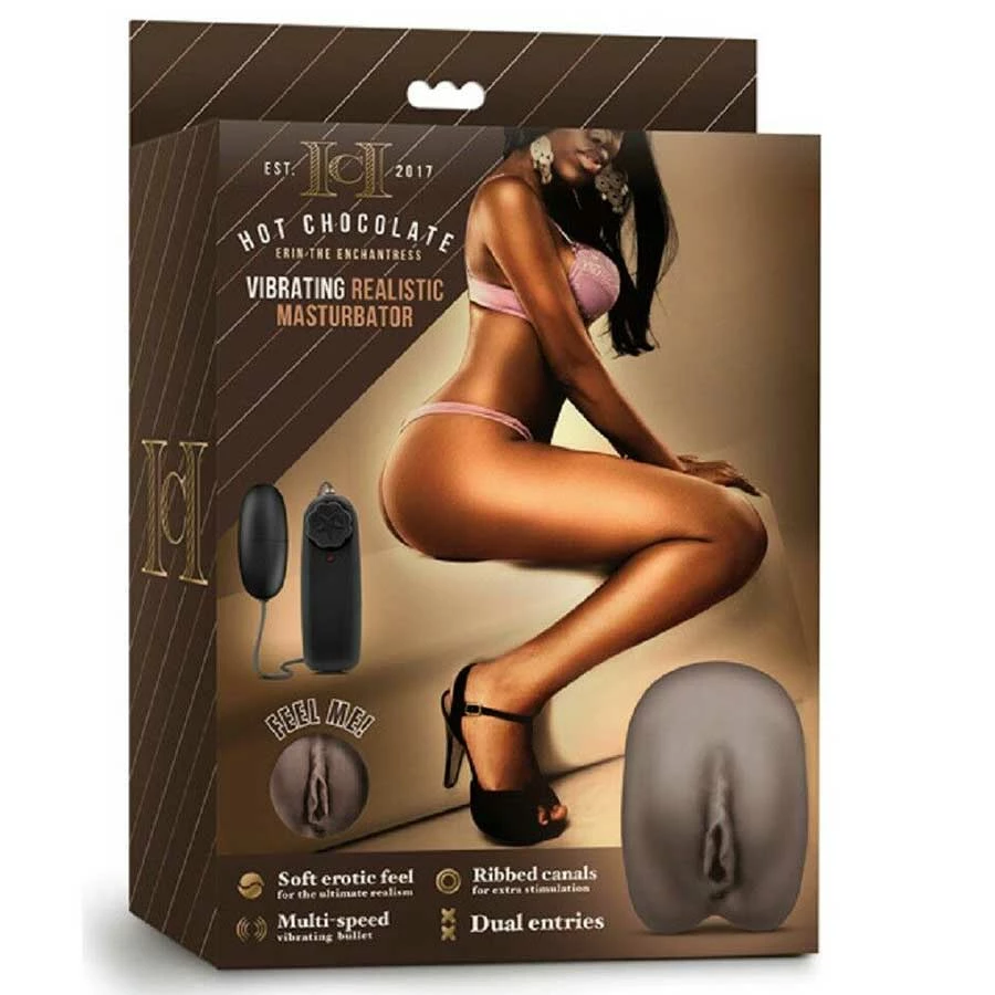 Vibrating Pocket Pussy Toys Hot Chocolate Erin The Enchantress Black Vibrating Realistic Vagina Masturbator By Blush Novelties 7 Vibrating Pocket Pussy Toys Hot Chocolate Erin The Enchantress Black Vibrating Realistic Vagina Masturbator By Blush Novelties