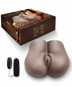 Vibrating Pocket Pussy Toys Hot Chocolate Fuck Me Deep Black Life Size Masturbator By Blush Novelties