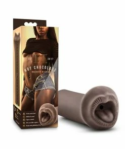Male Masturbators & Strokers Hot Chocolate Naughty Nicole Black Oral Masturbator By Blush Novelties