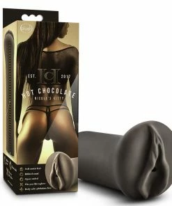 Male Masturbators & Strokers Hot Chocolate Pocket Pussy Nicoles Kitty Black Male Masturbator By Blush Novelties