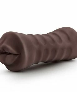 Hot Chocolate Renee Black Vibrating Oral Sex Mouth Masturbator By Blush Novelties Male Masturbators & Strokers